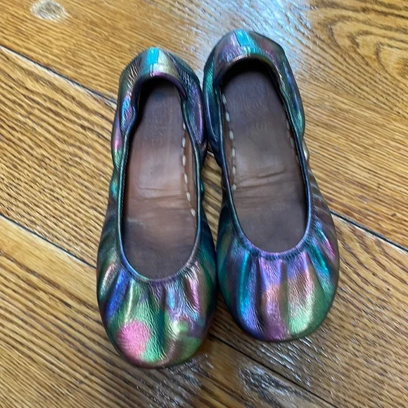 Tieks Shoes Tieks Custom Iridescent Ballet Flats Leather Upper